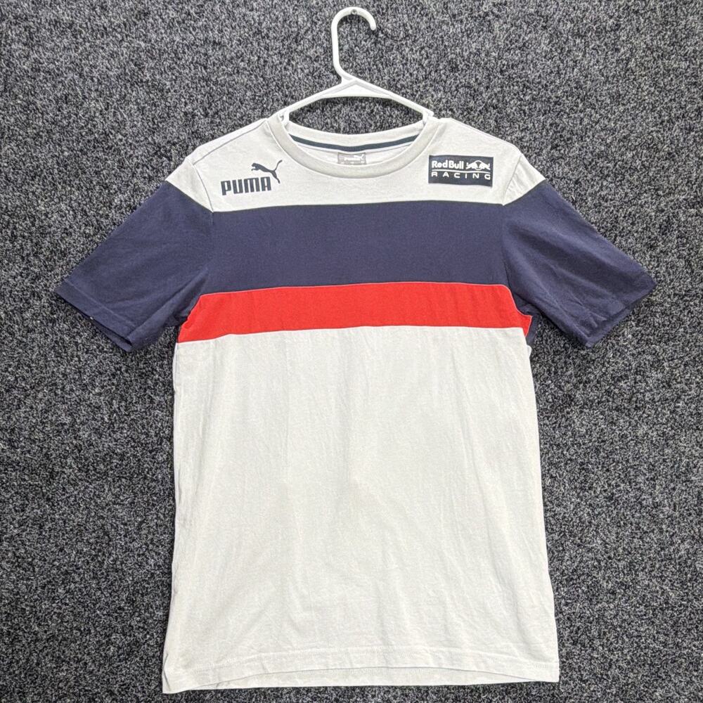 PUMA Red Bull Racing F1 Colorblock Crewneck Short Sleeve Shirt Size S